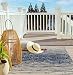 Fab Habitat Reversible, Indoor/Outdoor Weather Resistant Floor Mat/Rug - Brooklyn - Blue (4' x 6')