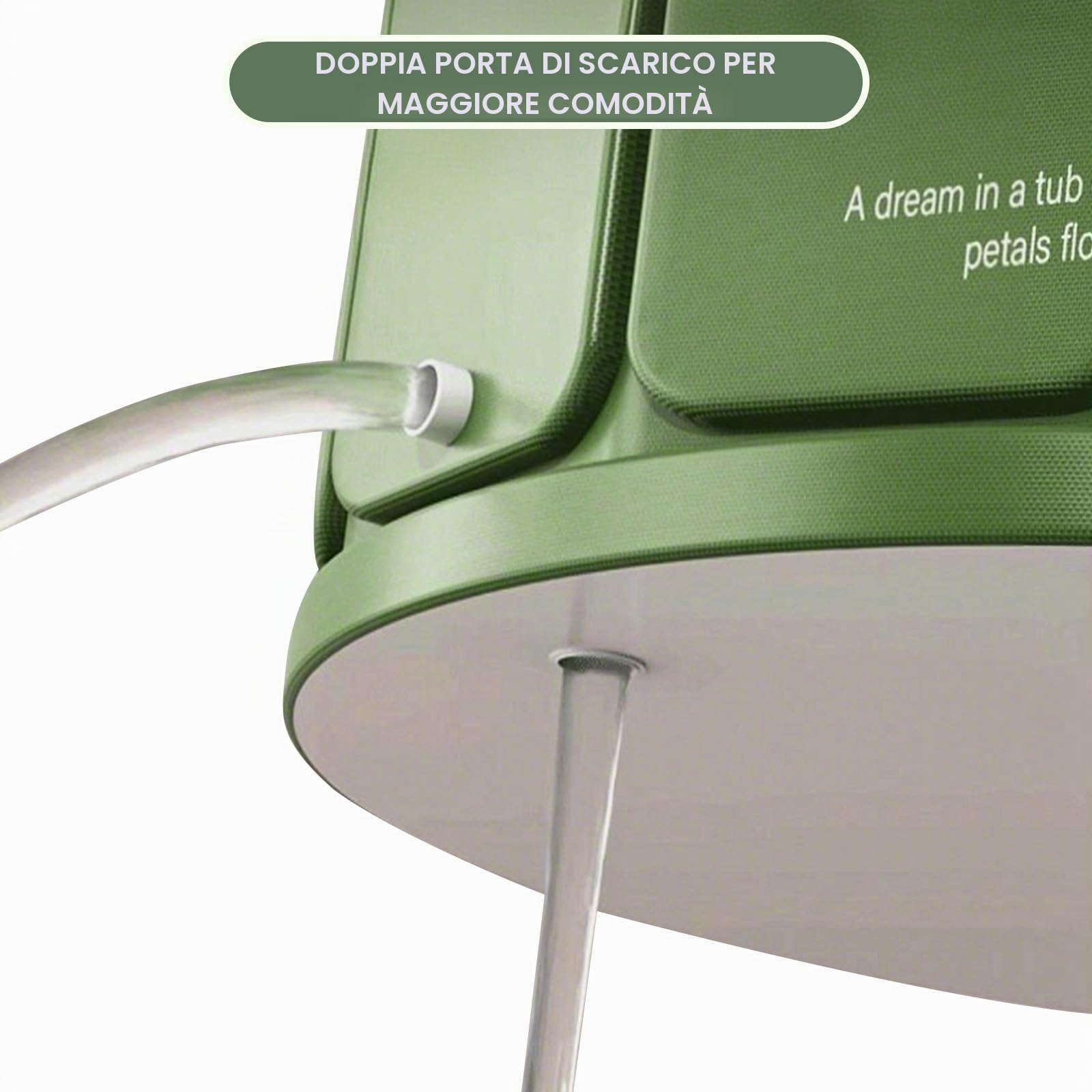 Kiss Me Vasca da Bagno Portatile per Adulti, 65 * 70 cm, Vasca Pieghevole per Adulti, Vasca per Bagno Freddo e Caldo, Vasca Pieghevole con Strato di Isolamento Rinforzato, Vasca da Immersione