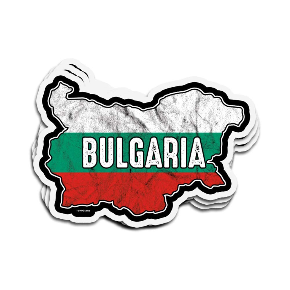 3 PCs Stickers Bulgaria Map Bulgaria 3×4 Inch Die-Cut Wall Decals for Laptop Window