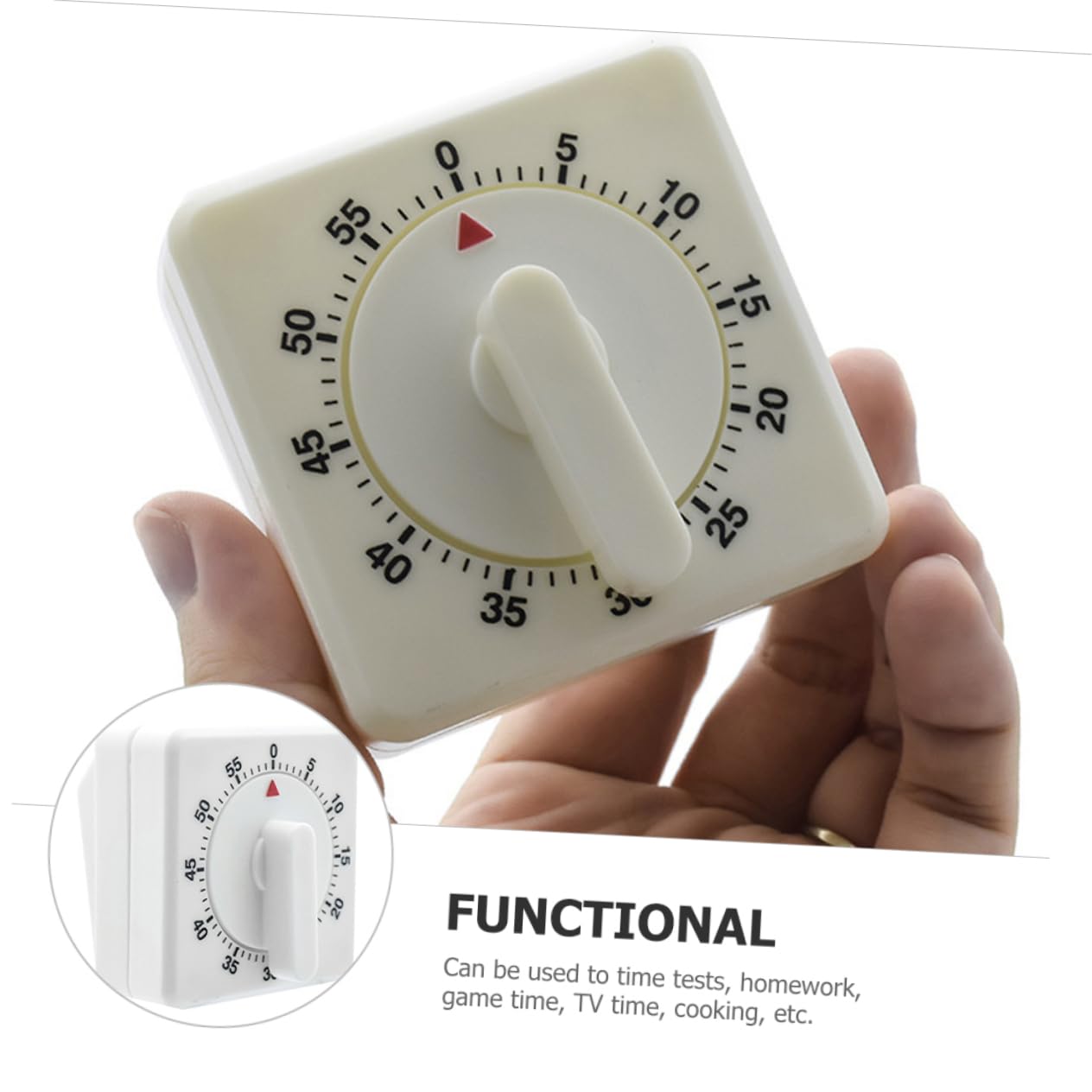 Alipis 5 Stück Küchenuhr Küchenwecker Kocherinnerung mechanisch klein Küchentheken-Timer Kitchen appliances kitchenware Kochzeitmesser Küchentimer aus Edelstahl Timer zum Kochen Metall
