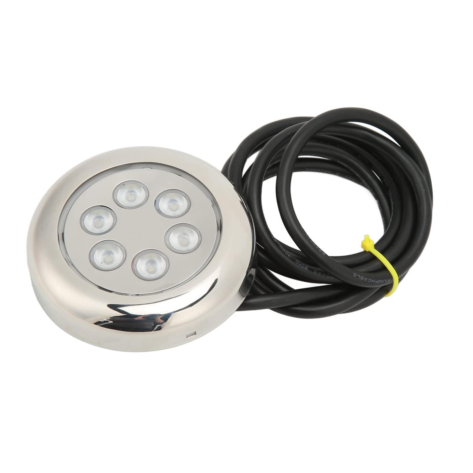 Fockety Luci subacquee della Barca del LED, Luce Subacquea del LED Impermeabile IP68 di 3.5in, Montaggio di Superficie, 12V-24VDC, Luce Subacquea dello Specchio di Poppa per Le Barche Yach