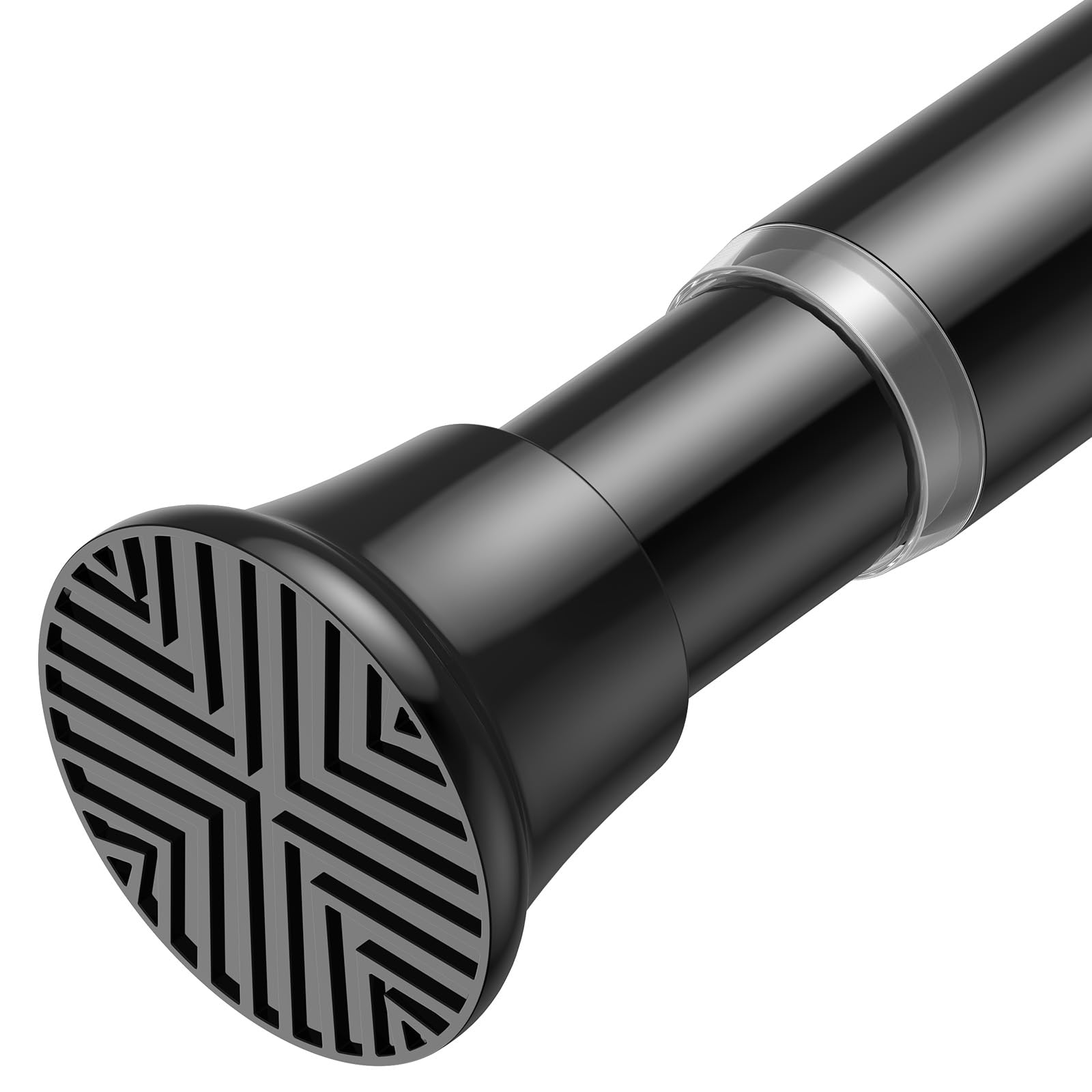 Tension Rod 30-76Inch Black Tension Curtain Rods for Windows Spring Tension Rod Adjustable Curtain Rod no Drilling Long Tension Rods for Window,