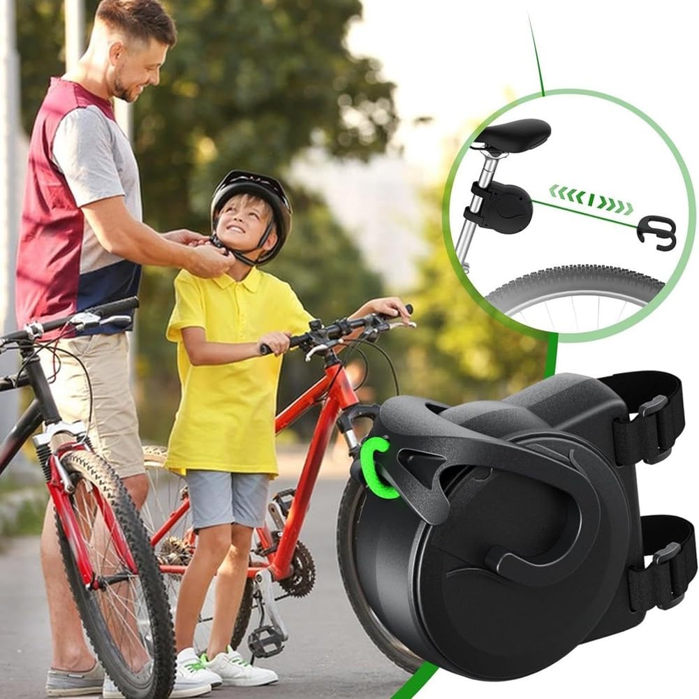 Laisse de Vélo pour Enfants, Système de Traction de Vélo pour Enfants, Laisse Rétractable, Conduite Facile, Vélo pour Enfants Sûr