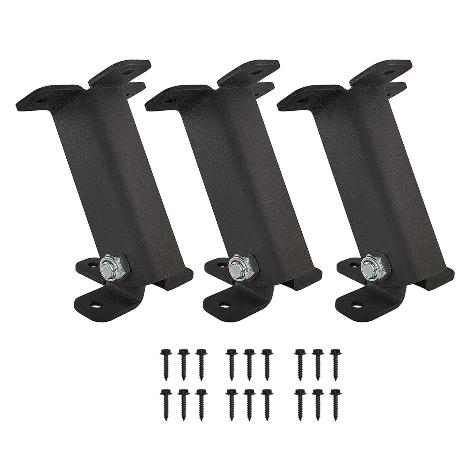 Roof Riser Bracket Kit, 3PCS Stainless Steel Adjustable Pergola Roof Riser Beam Bracket Pergola Support Brackets, Patio Roof Riser Pergola Hardware for Wood Beam Gazebo Porch