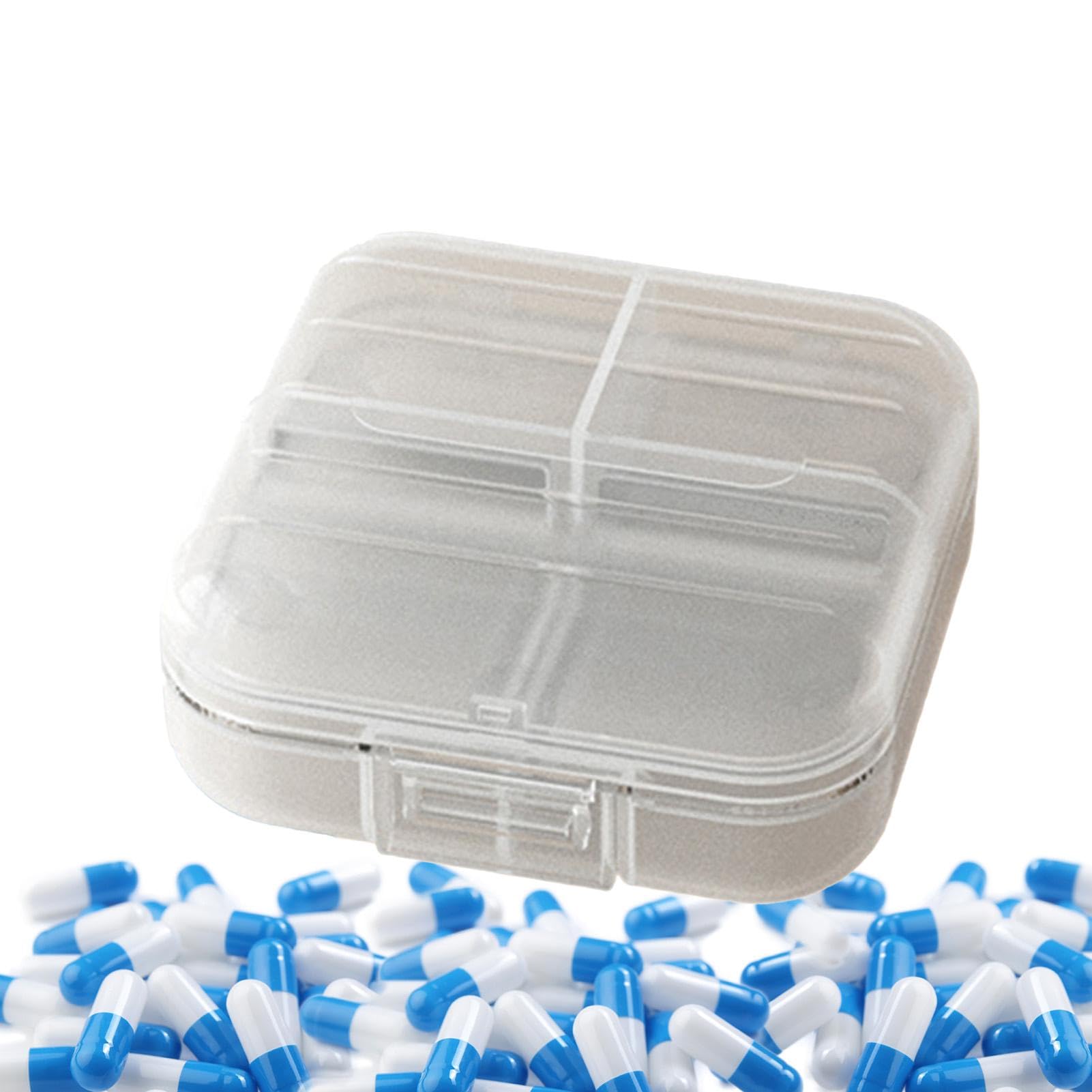 Pill Organizer – Medicine Dispenser | Pill Case | 7 Day Pill Box Weekly Pill Planner Portable Pill Organizer With 7 Separate Compartments Daily Pill Organizer Compact Pill Case For Travel