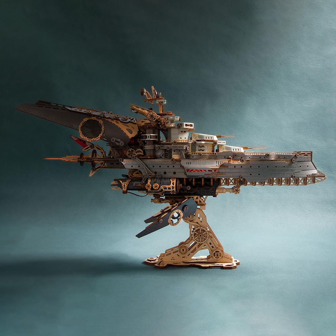 Dieselpunk - Juego de construcción de nave espacial 3D (912 piezas), color