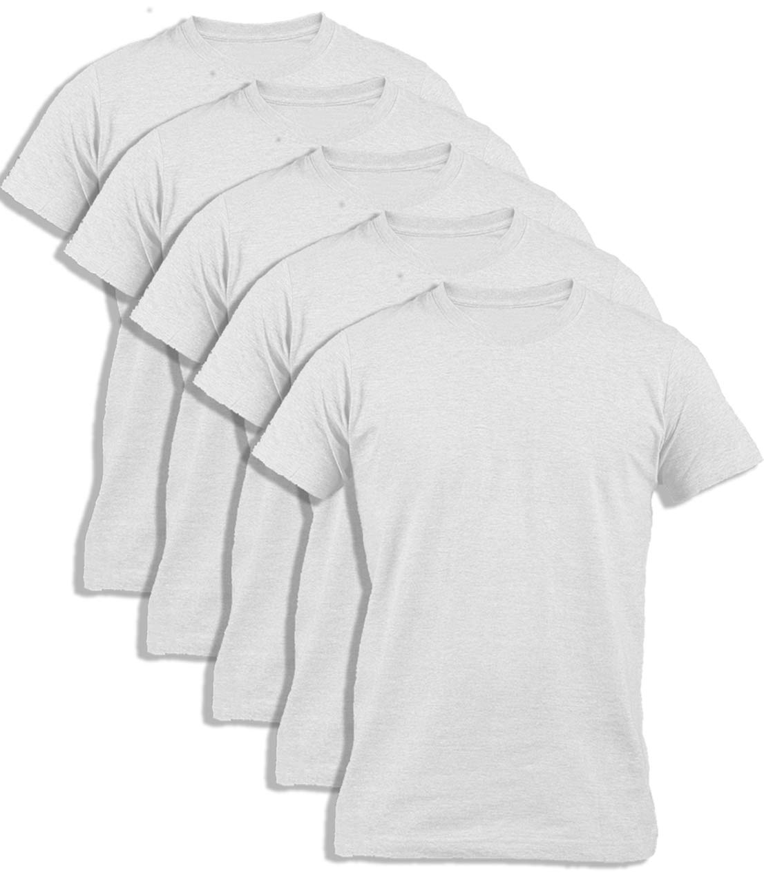 ™ Plain Round Neck | Underwear | School Uniform | Sleeping | Everyday All Day Use | Printing Stamping | Bulk Pack of 5 Cotton T-Shirt For Men
