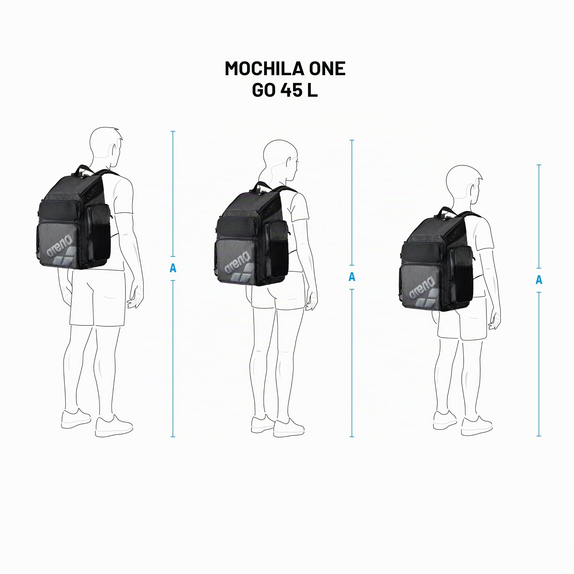 Arena One Go - Mochila de 45 l (Talla única)