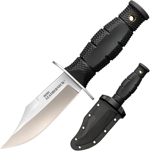 Cold Steel Mini punta de clip de cuello de cuero / 6 3/4 pulgadas en general / 3