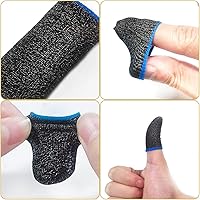 Vista 5 de maxin 40 fundas para dedos para videojuegos, protector de pulgar para jugadoresPUBG, reglas de supervivencia, Knives Out Mobile Game Controller
