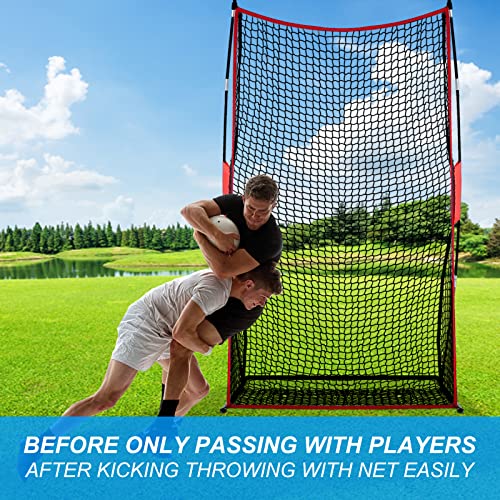 Andgoal Football Kicking Punting Net - Football Kicking Net, Football Punting Trianing Net, Sideline Practice For Place Kicks Football, Football Net, Football Kicking Net With Sand Bags 4X7Ft #TOP6