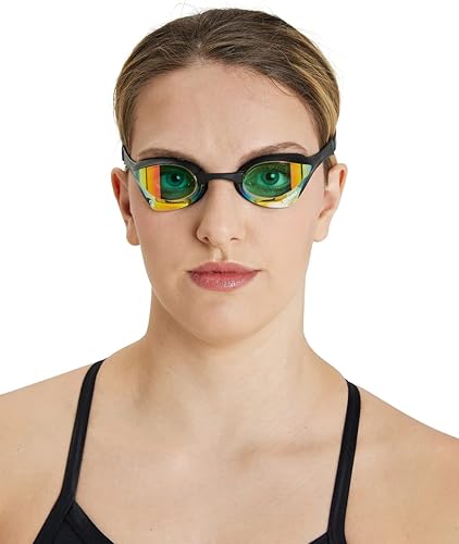 Vista 62 de ARENA Unisex Arena Cobra Ultra Swipe Racing Swim Goggles Aqua-negro