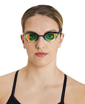 arena - Arena コブラコア 水泳ゴーグル 男女兼用 イエローコッパー ブラック Amazon | Arena Cobra Core Swim Goggles for Men and Women