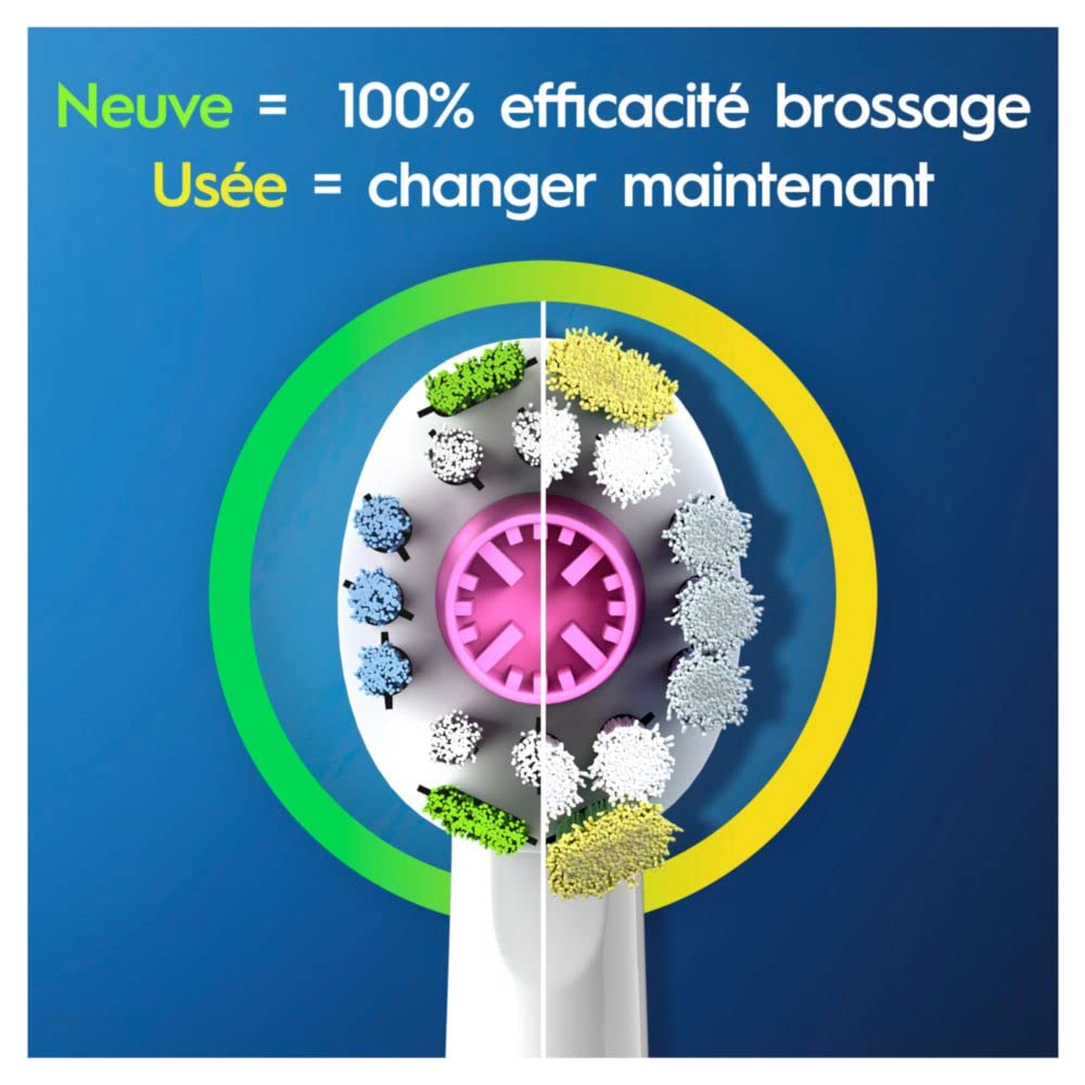 Oral-B FFU CleanMaximizer - Cabezales para cepillo de dientes (10 unidades, 3D, blan