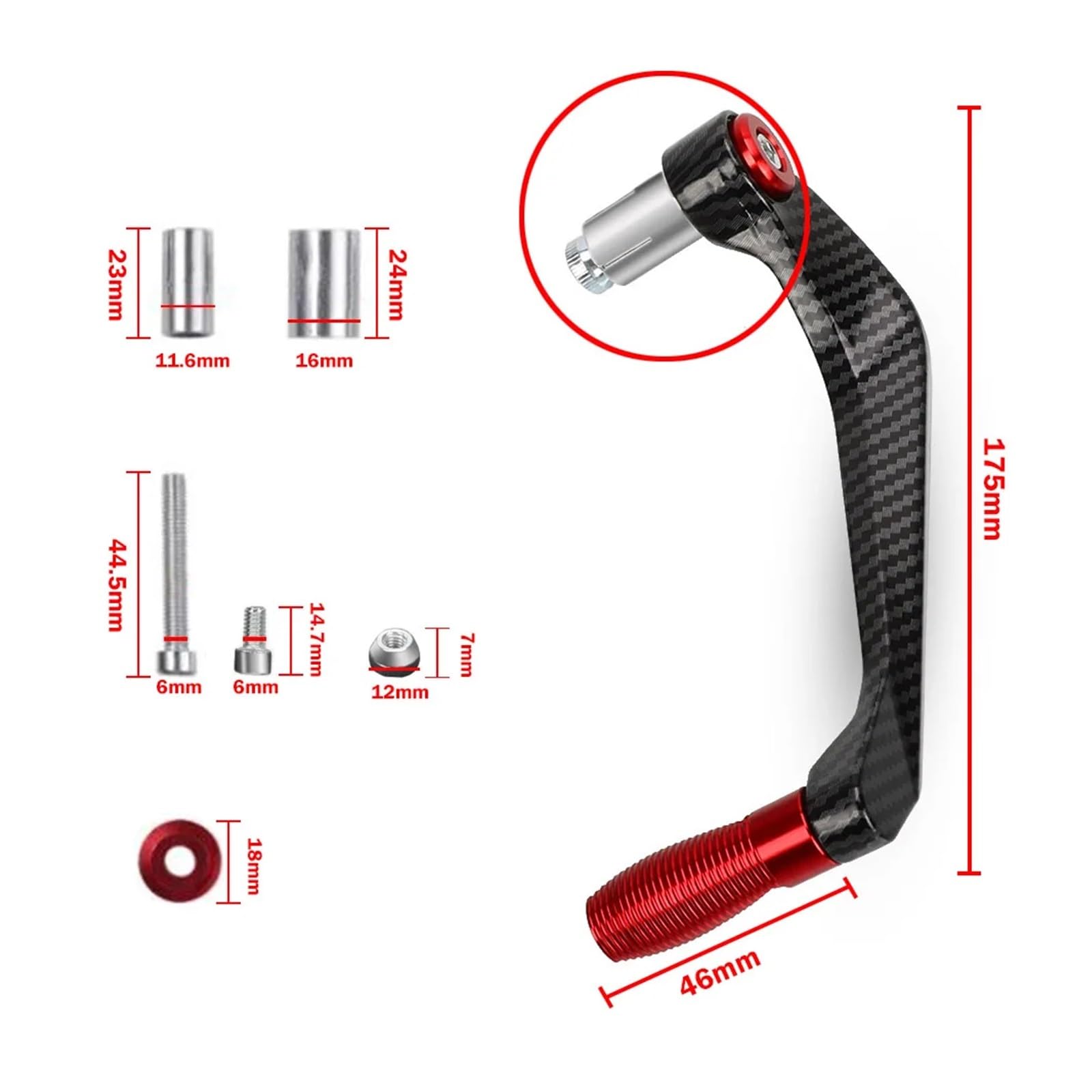 Moto Paramani Leve Freno Per SFV650 GLADIUS 2009-2016 2015 2014 22mm 7/8" Accessori Per Moto Manopole Manubrio Protezioni Leve Protezioni
