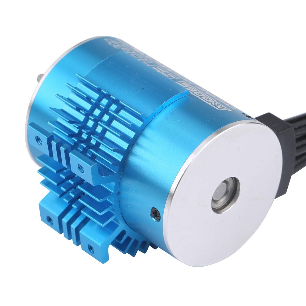 3650 5900KV Brushless Motor – 4 Pole 12 Slot RC Motor For 1/10, 1/16, 1/18 Scale Cars & Boats