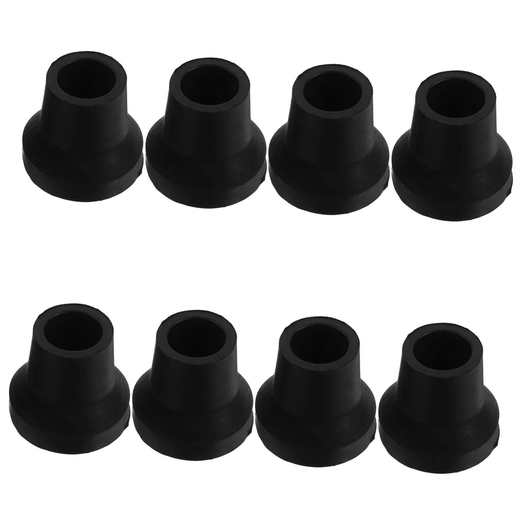 Ipetboom 8pcs 16mm Non-Slip Cane Tips Replacement Walker Rubber Mat for Walking Sticks Crutches