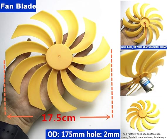 Small Wind Turbine Generator Micro DC Motor Power Wind Turbines Electricity Fan Blades Model Bicycle LED Light DIY Kits for Teaching Physical Power Generation Science Experiment