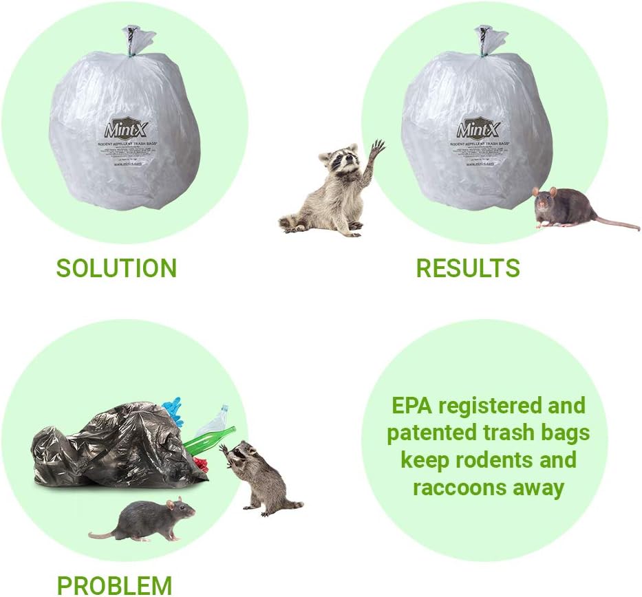 Exсluѕіvе Dіѕсоunt 70% Prісе Mint-X Rodent Repellent Trash Bags, 1.7 Mil, Flat Seal, 58 Height x 38 Length, Clear (Pack of 100) (MX3858STC) Crаzу Dеаlѕ Mint-X Rodent Repellent Trash Bags, 1.7 Mil, Flat Seal, 58 Height x 38 Length, Clear (Pack of 100) (MX3858STC)