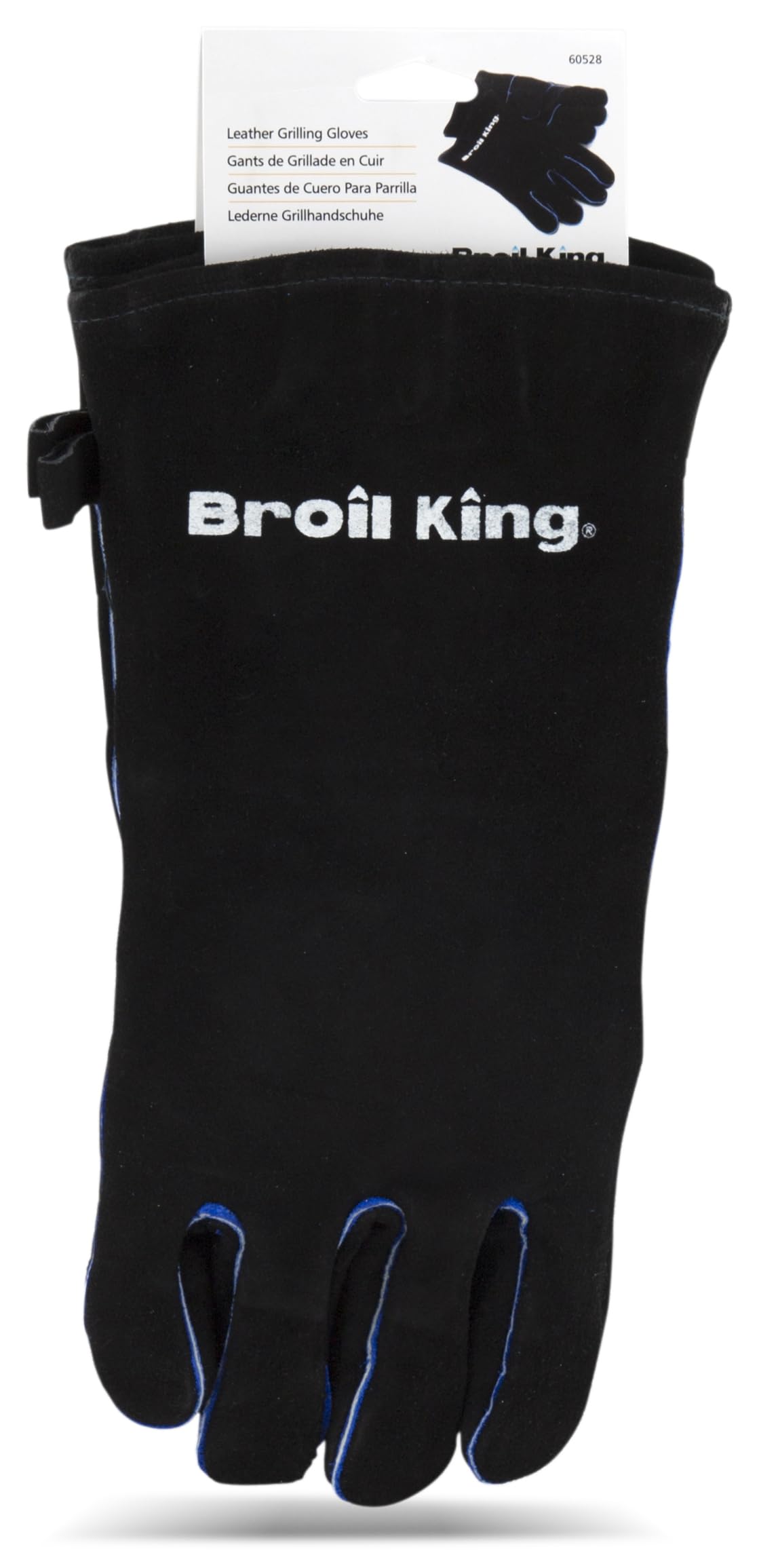 Broil King 60528 - Guanti da Barbecue, in Pelle, in Acciaio Inox, 38 x 5 x 18 cm