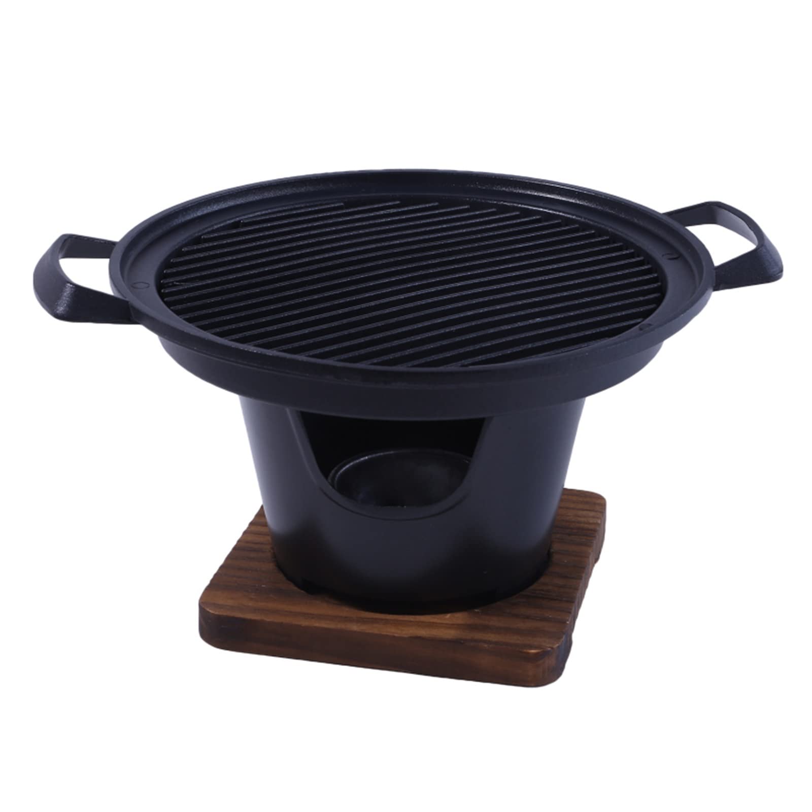 Barbecue grill Mini BBQ Grill Alcohol Stove One Person Home Smokeless Barbecue Grill Outdoor BBQ Oven Plate Roasting Cooker Meat Tools