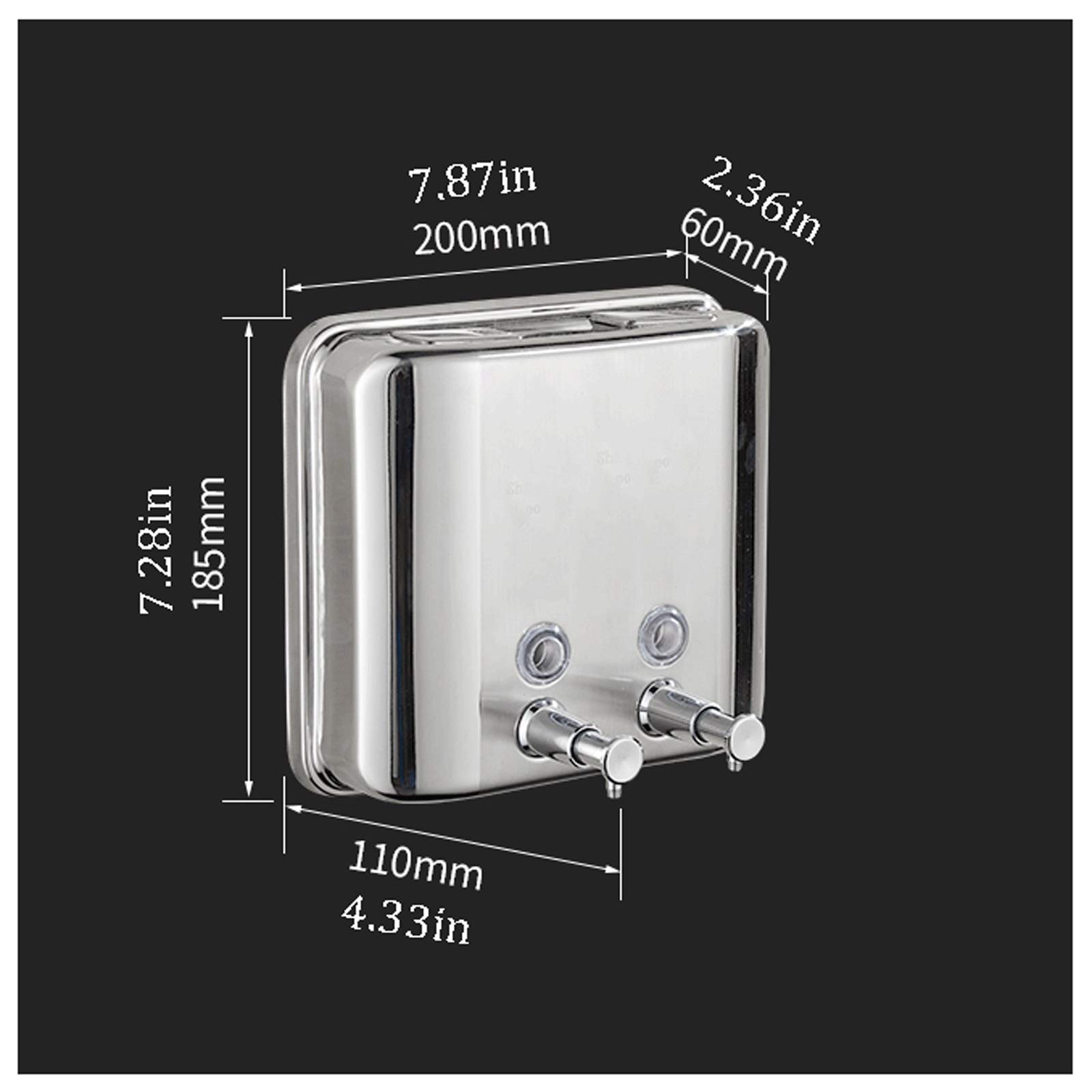 Dispenser Sapone 304 Acciaio inossidabile Acciaio inox Non