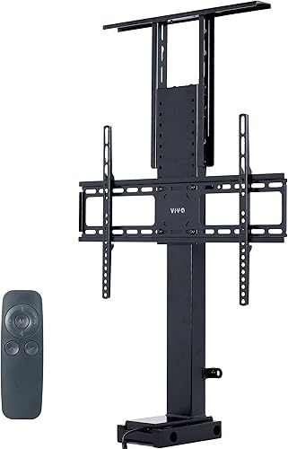 Miniatura 10 de VIVO Soporte de TV grande motorizado para pantallas de 37 a 77 pulgadas, soporte de TV de elevación vertical con control remoto, soporte de montaje