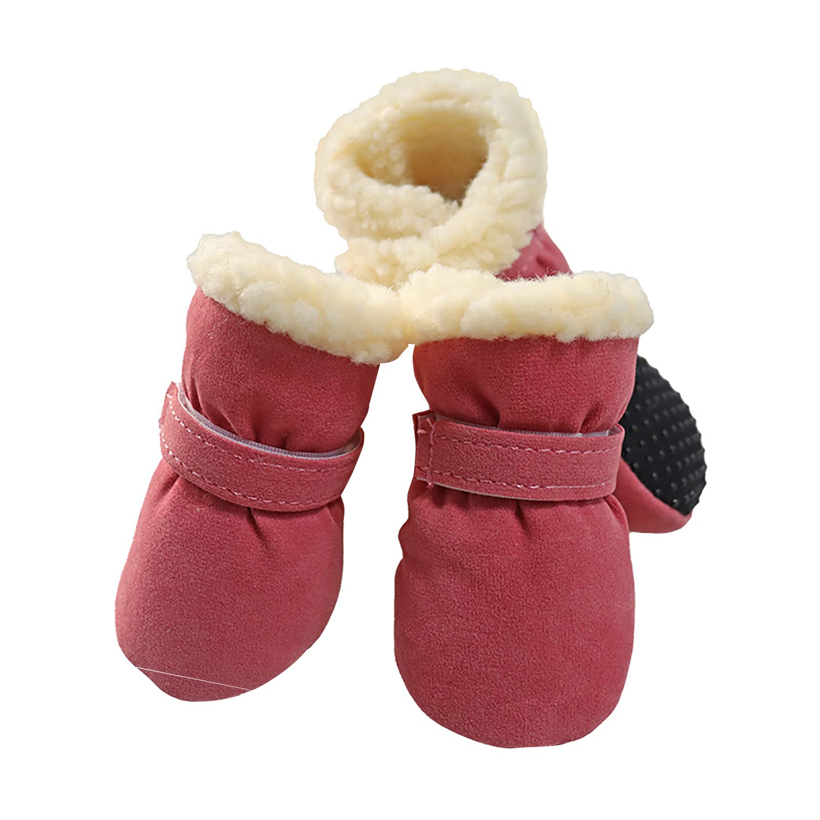 Bottes Chien, Lot de 4 Chaussures pour Chien Imperméables Semelle Antidérapante Protecteurs de Pattes Extérieures Chaussures de Chien pour Petits Chiens Moyens