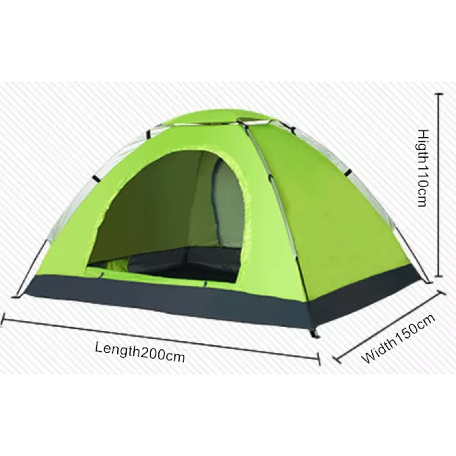 Tenda Campeggio 2 Posti Con 100% And Impermeabile Tende Igloo, Con Borsa Per Il Trasporto Facile Da Montare,Tende Fit Per Viaggi Di Coppia,Escursioni Outdoor