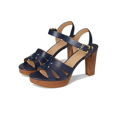 Lauren Ralph Lauren Soffia Burnished Leather Sandals Women