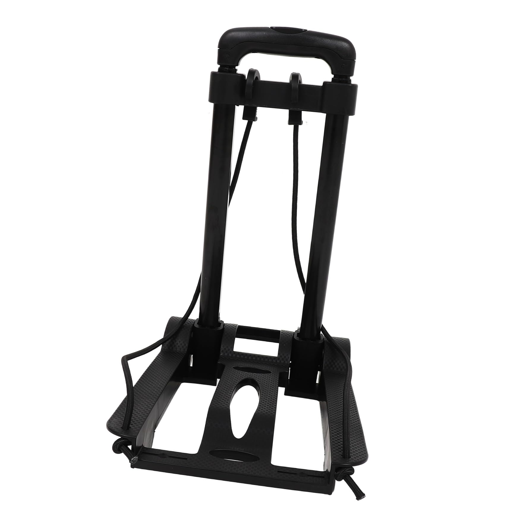 FRCOLOR Carrito de Compras Plegable Ligero Ruedas, Doble Gancho y Cordón Ajustable, Base Reforzada de Plástico PP, Compacto y Portátil para Compras y Viajes, Carrito Utilitario Plegable