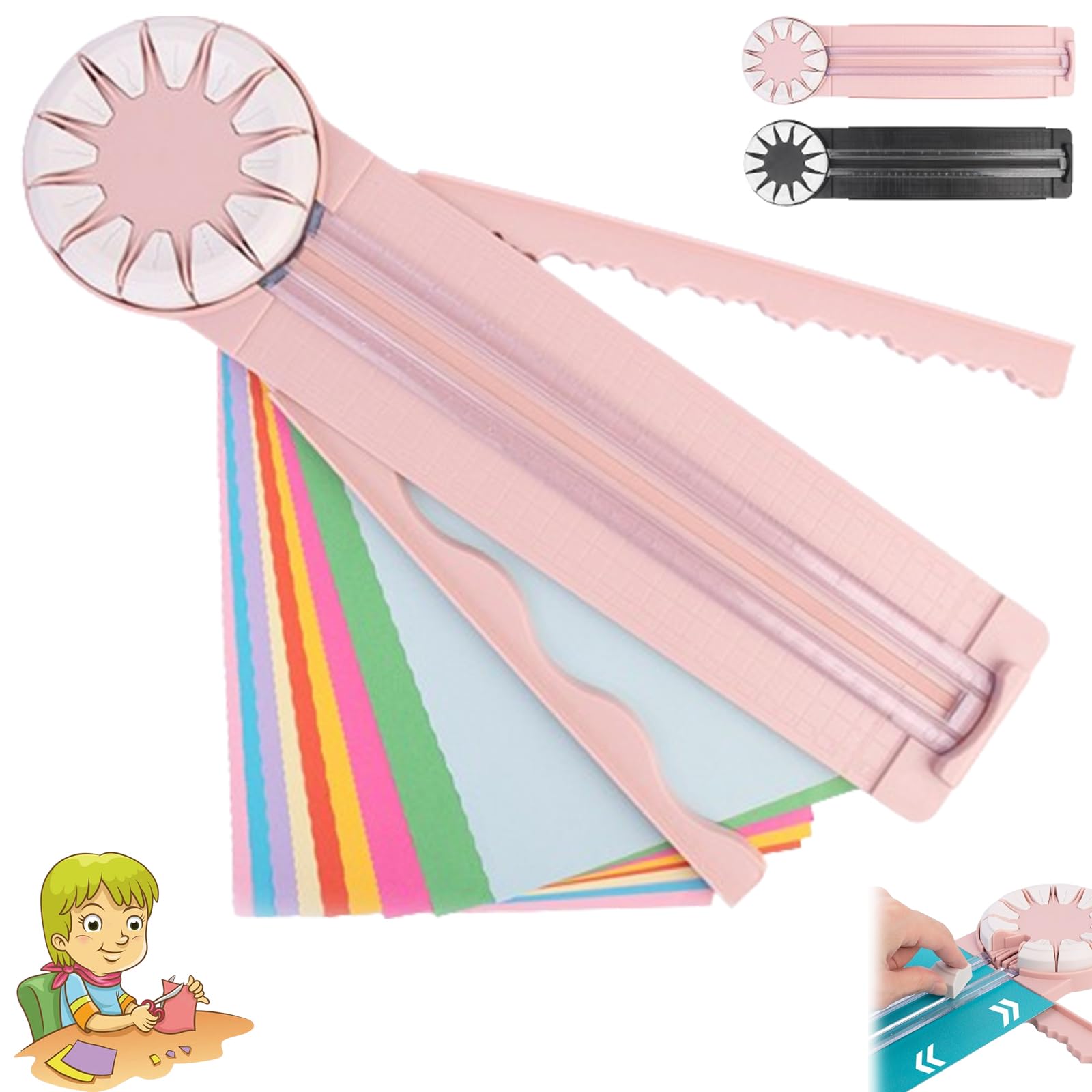 Eklcgb 12 In 1 Paper Cutter,paper Craft Edge Cutter,multifunctional 12 In 1 Paper Cutter,12 In 1 Paper Cutter 12 Cutting Types,edge Cutter Paper Crafts,paper Crafting Edge Trimmer,craft Paper Cutter