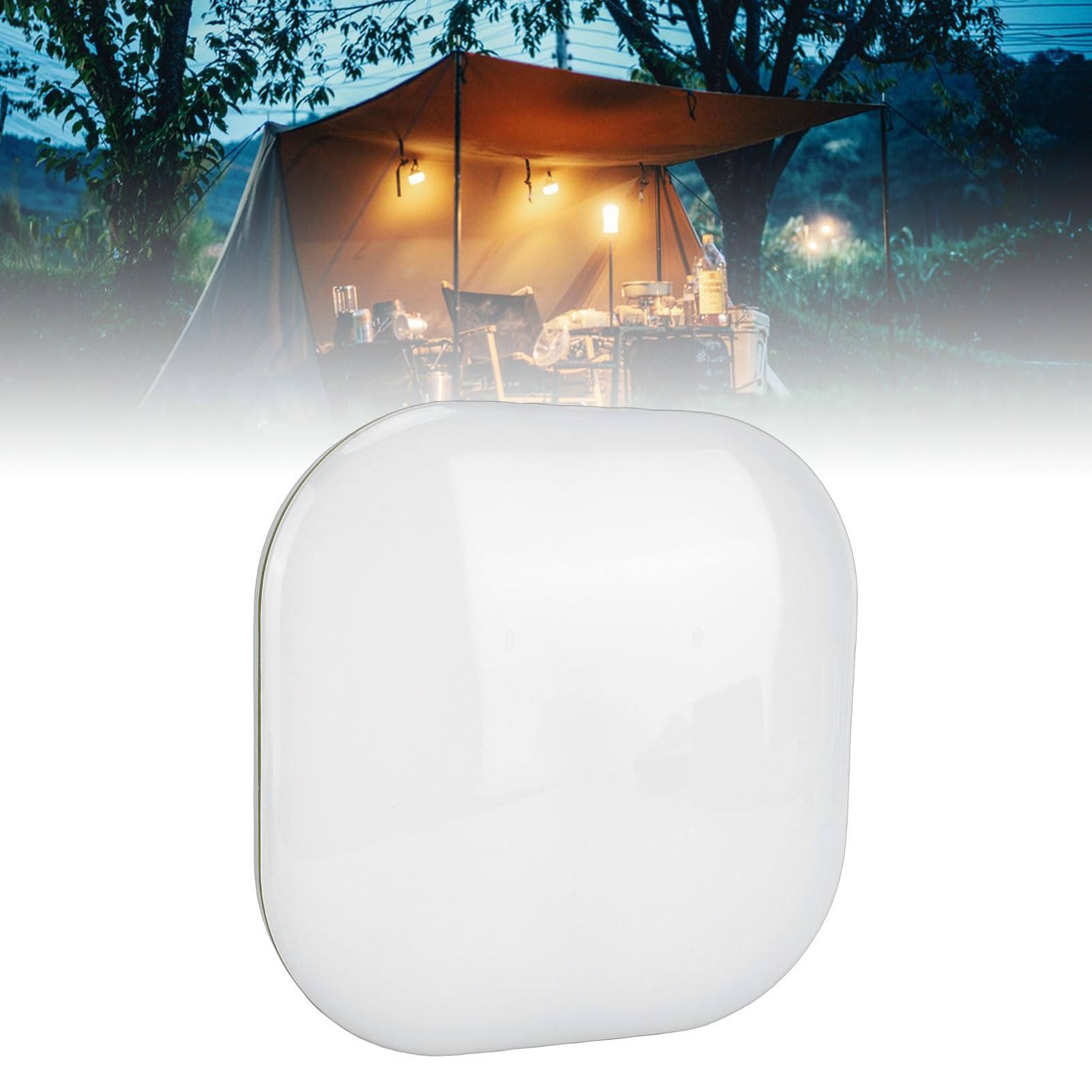 Fockety Hängende Campingzeltleuchte, Wiederaufladbare LED-Campinglaterne, Hohe Helligkeit, Magnetische Campingzeltleuchte mit Powerbank-Funktion für Outdoor-Glamping, Innenausfälle,