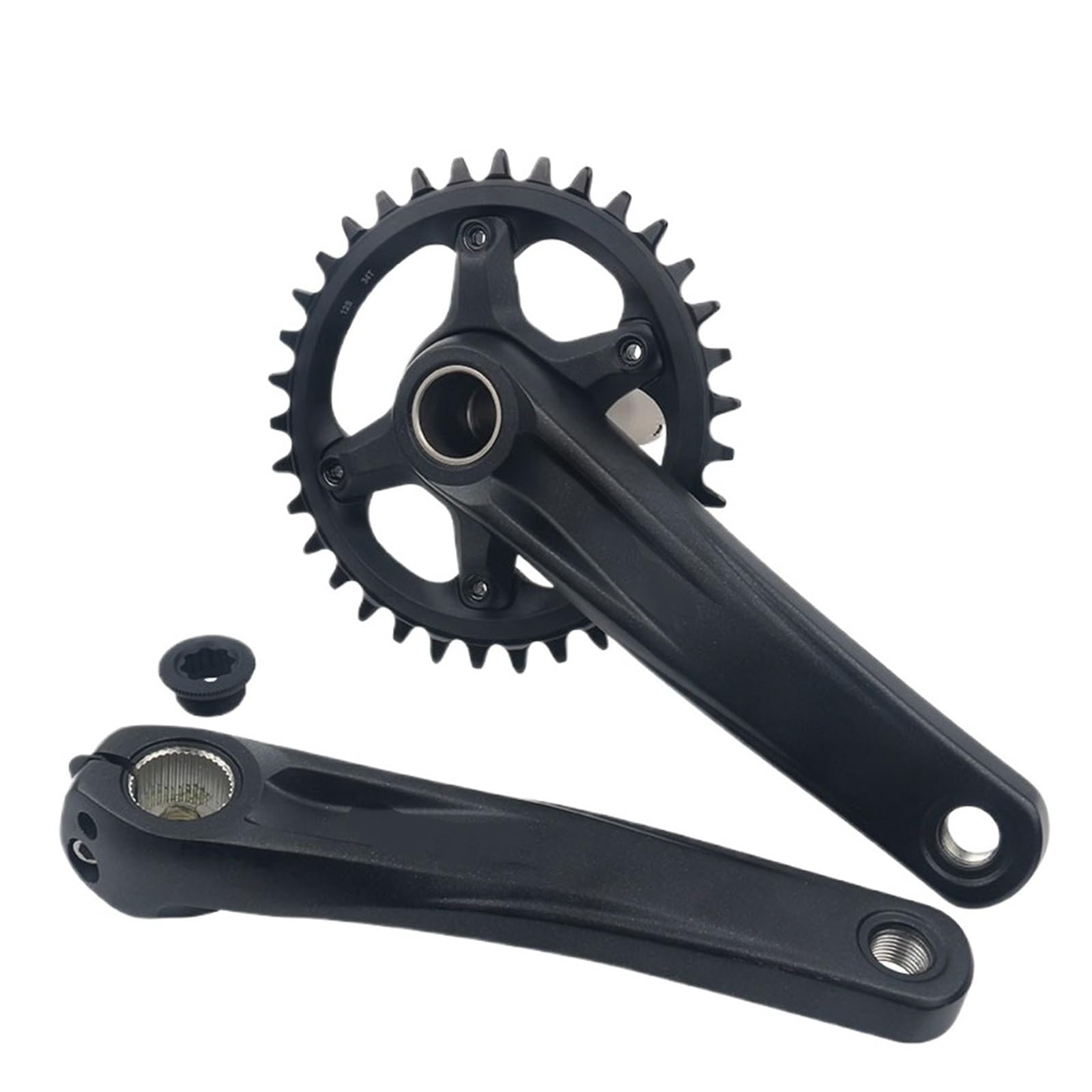 Compatible avec Le pédalier VTT SMN Deore SLX MT510 10/11/12 Vitesses, 170 mm, Plateaux 32T, 34T, 36T et 38T, boîtier de pédalier BB52 MT500/29 (Shimano 34T).