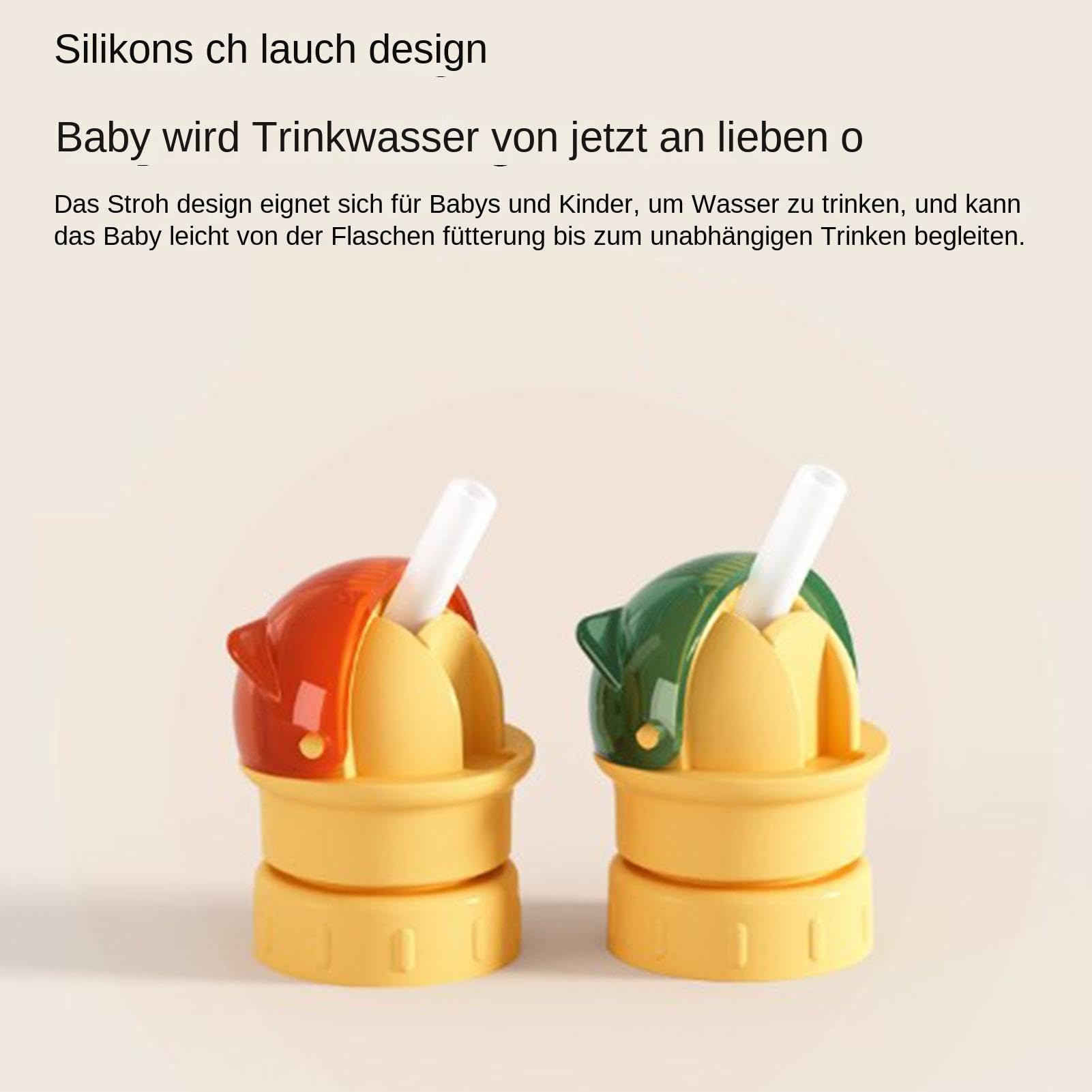 Trinkflaschendeckel Für Kinder - Trinkflaschen-Deckel Mit Strohhalm Kinder | Silikon-Wasserflaschenadapter | Schnabeltassen-Deckel Für Die Meisten Standardflaschen | Flaschenaufsätze Für Kinder