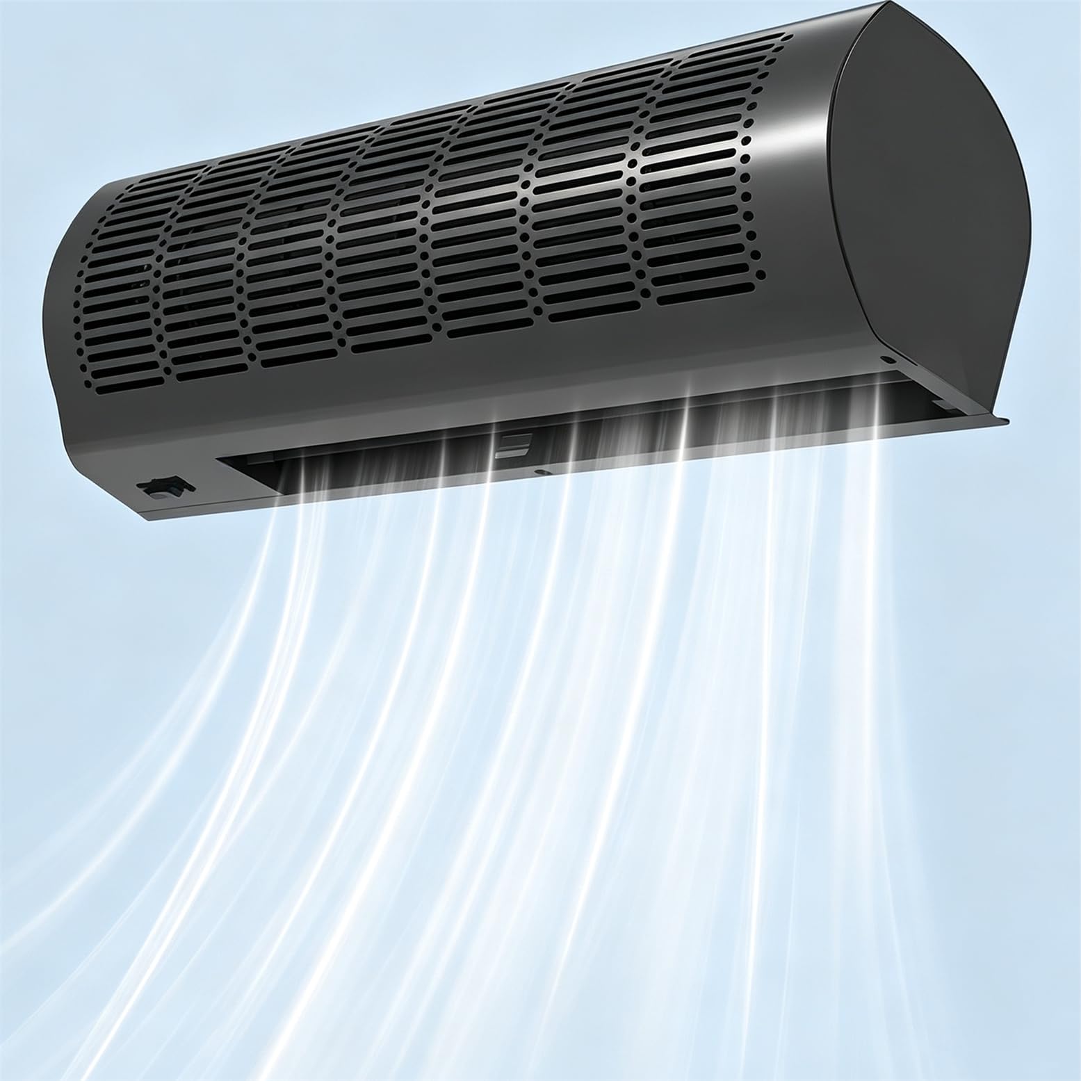 GYQSSD Air Curtain for Door with 2-Speed Wind Control 90cm/35.4In-Black