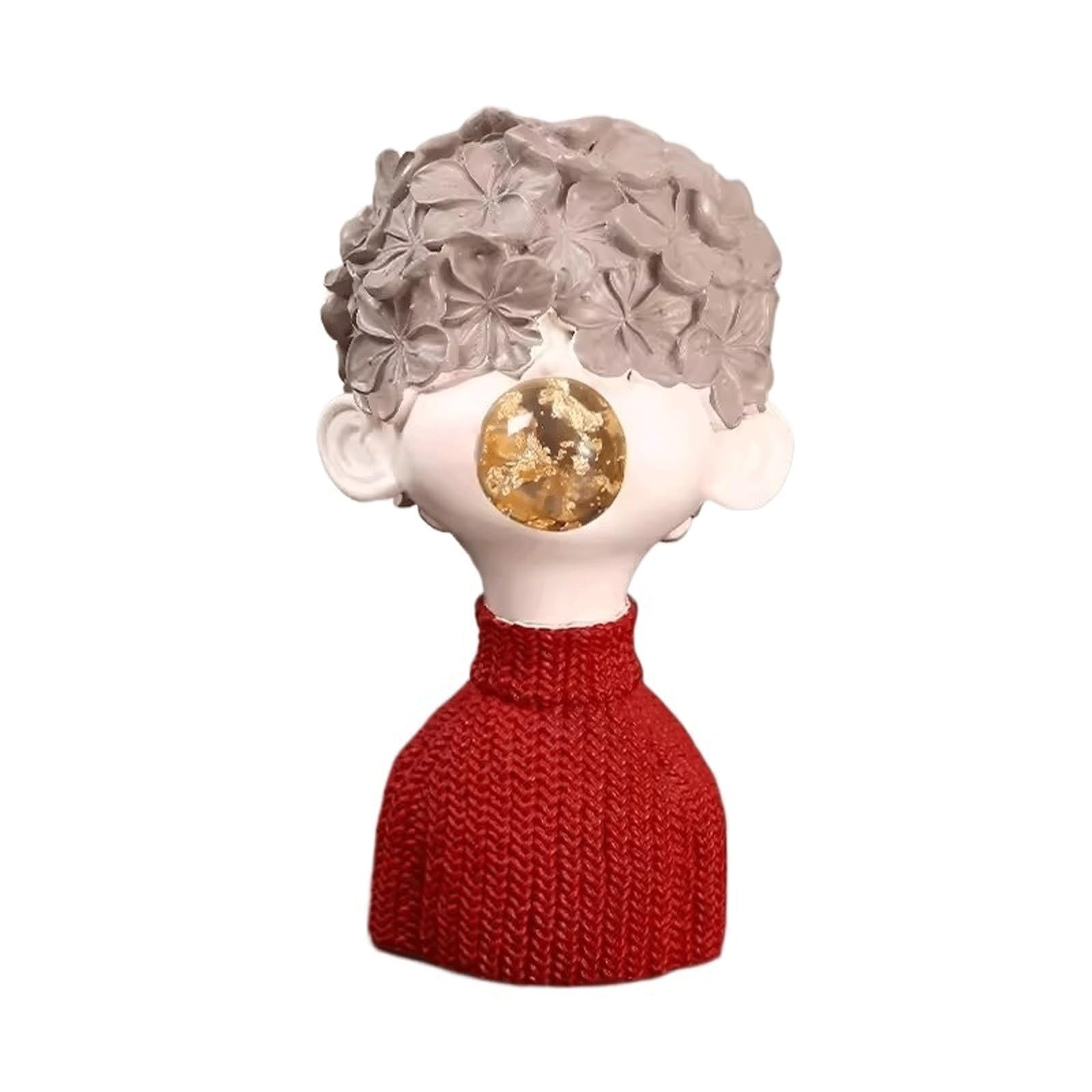 Wqqyu6hkf Red Table Decorations Artistic Ornaments Living Room Bookshelves Wine Cabinets Home Decor Creative Craftsmanship Sculptures Entrance Decorations Art Statue(,Large)