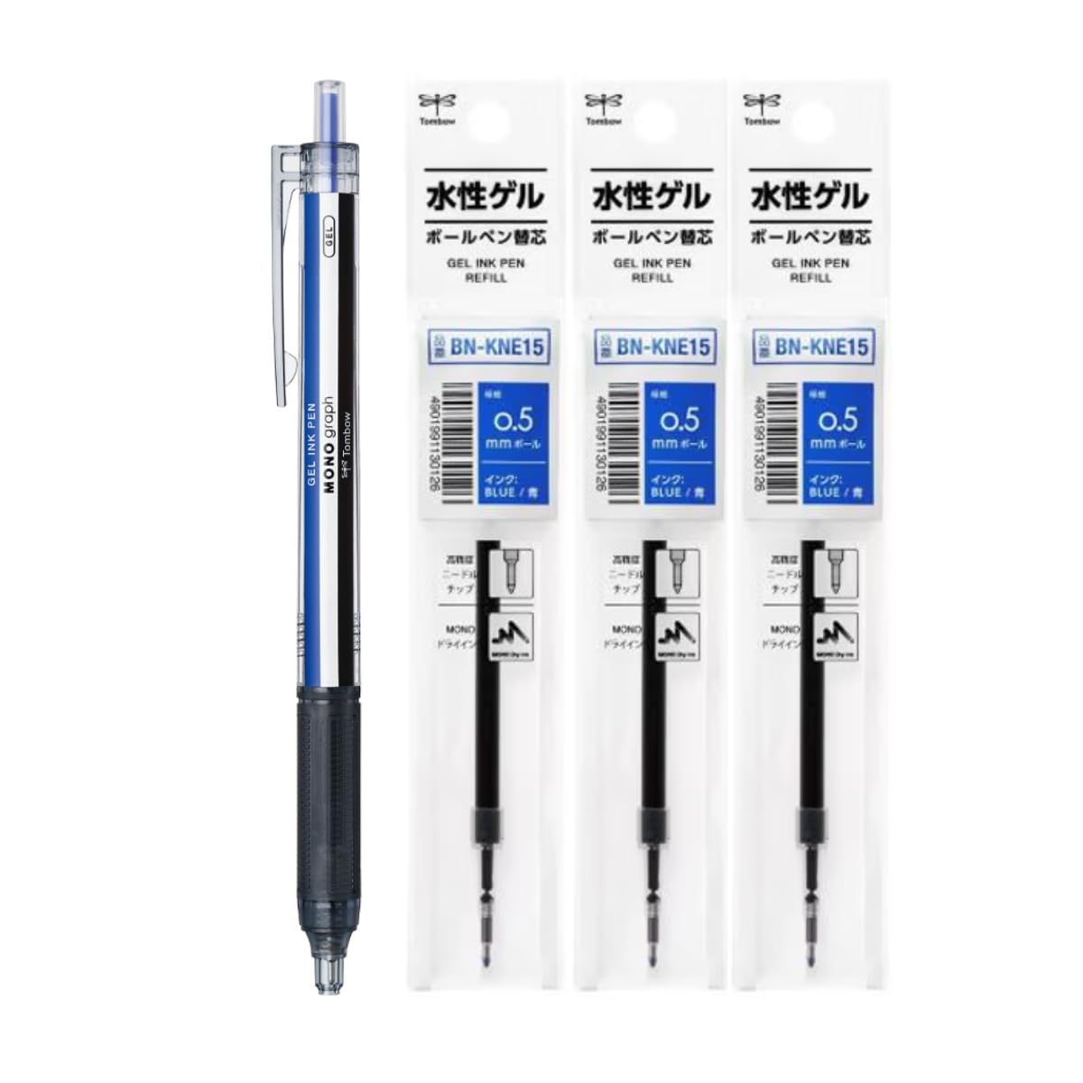 Amazon | トンボ鉛筆 モノグラフライト 水性ゲルボールペン 【 0.5mm