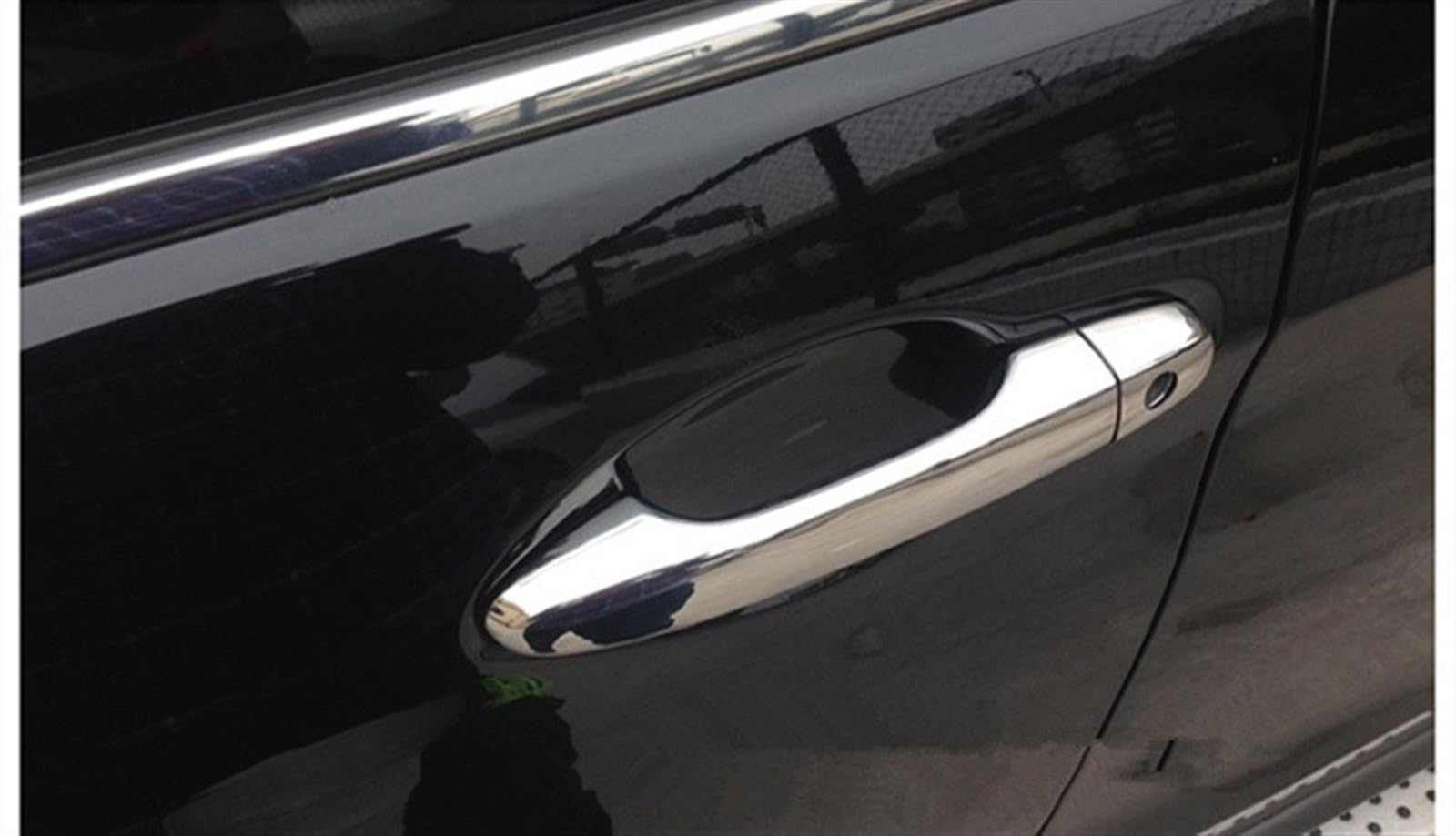 Dreamseek 8 cubiertas para manija de puerta de 4 puertas para Honda CR-V CRV 2012-2016, Civic 2012-2015, moldura cromada exterior, 9ª generación (con agujero inteligente Dreamseek 8 cubiertas para manija de puerta de 4 puertas para Honda CR-V CRV 2012-2016, Civic 2012-2015, moldura cromada exterior, 9ª generación (con agujero inteligente