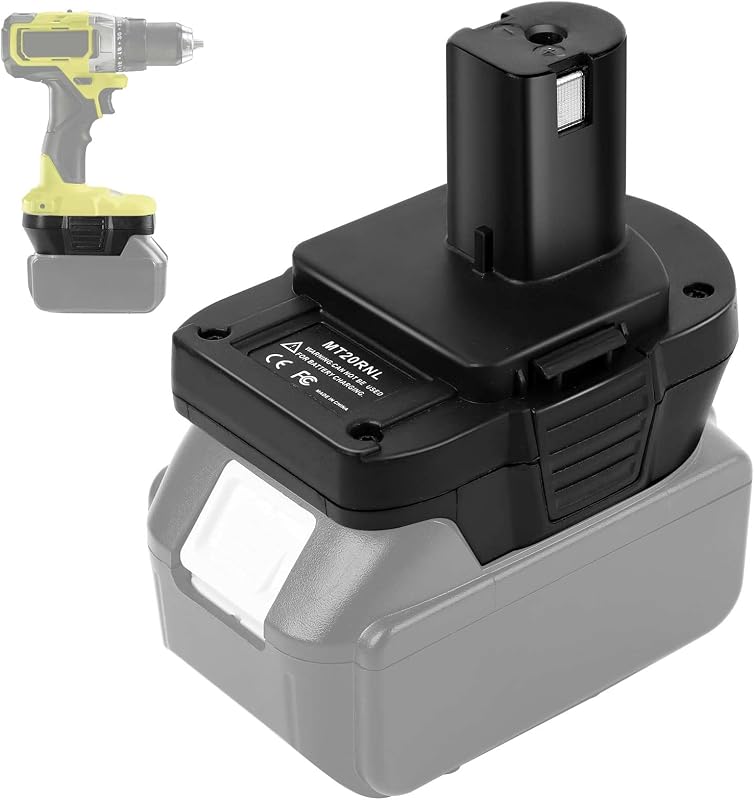 Battery Adapter MT20RNL for Makita 18V Battery Convert to for Roybi 18V Tool Use, Convert Makita 18V Battery to Ryobi 18V Battery