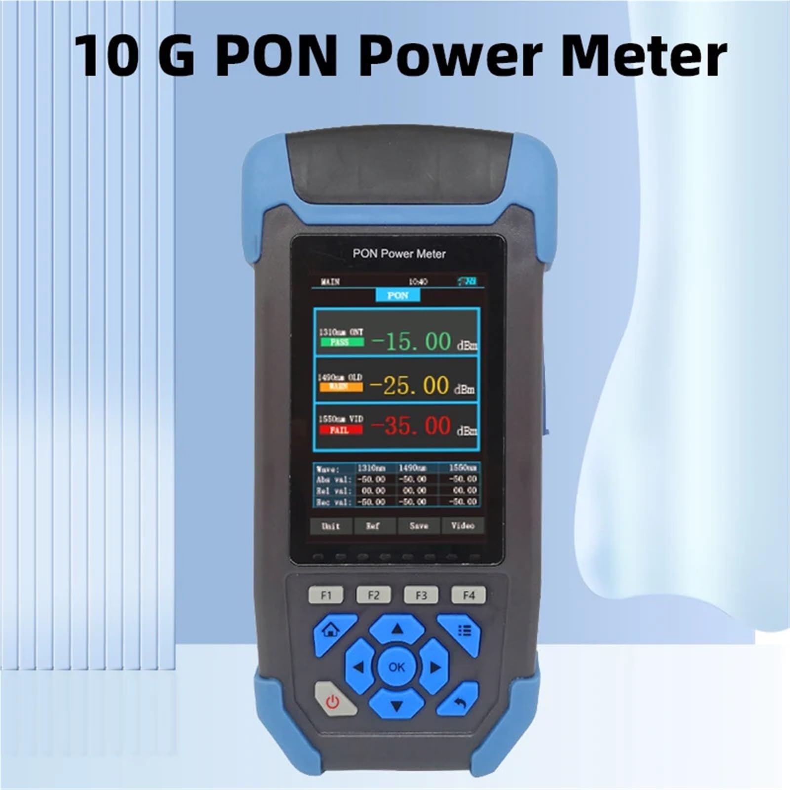 Medidor de potencia PON EXFO XG/XGS-PON 1270/1310/1490/1550/1577 nm, comprobador de red de longitud de onda, herramientas FTTH, equipos de fibra