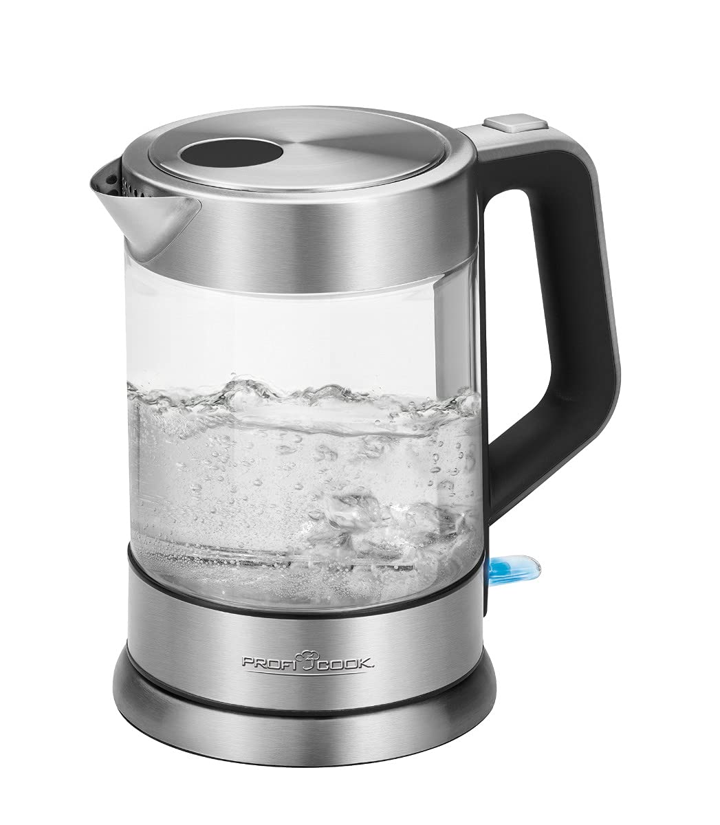 Electric kettle - Glass kettle - ProfiCook PC-WKS 1107 G - 2200 W - Capacity 1.5 liters - 360° swivel base