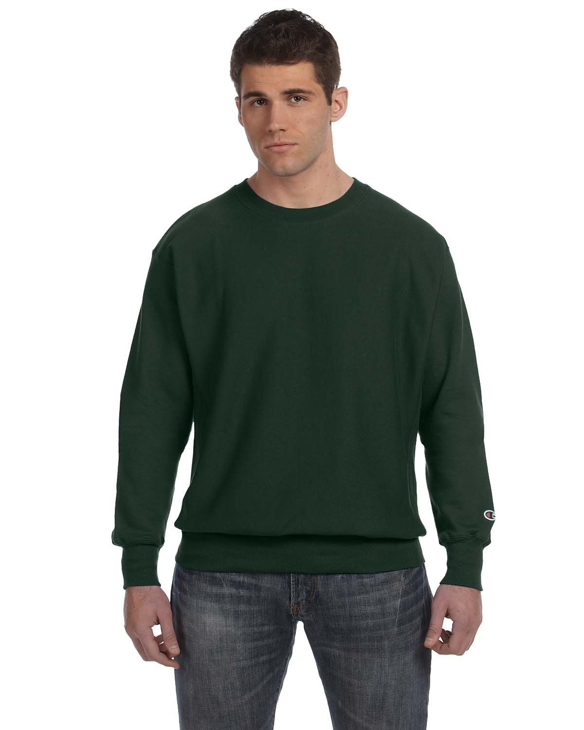 ChampionS149 Reverse Weave Crewneck Sweatshirt,Medium,Dark Green