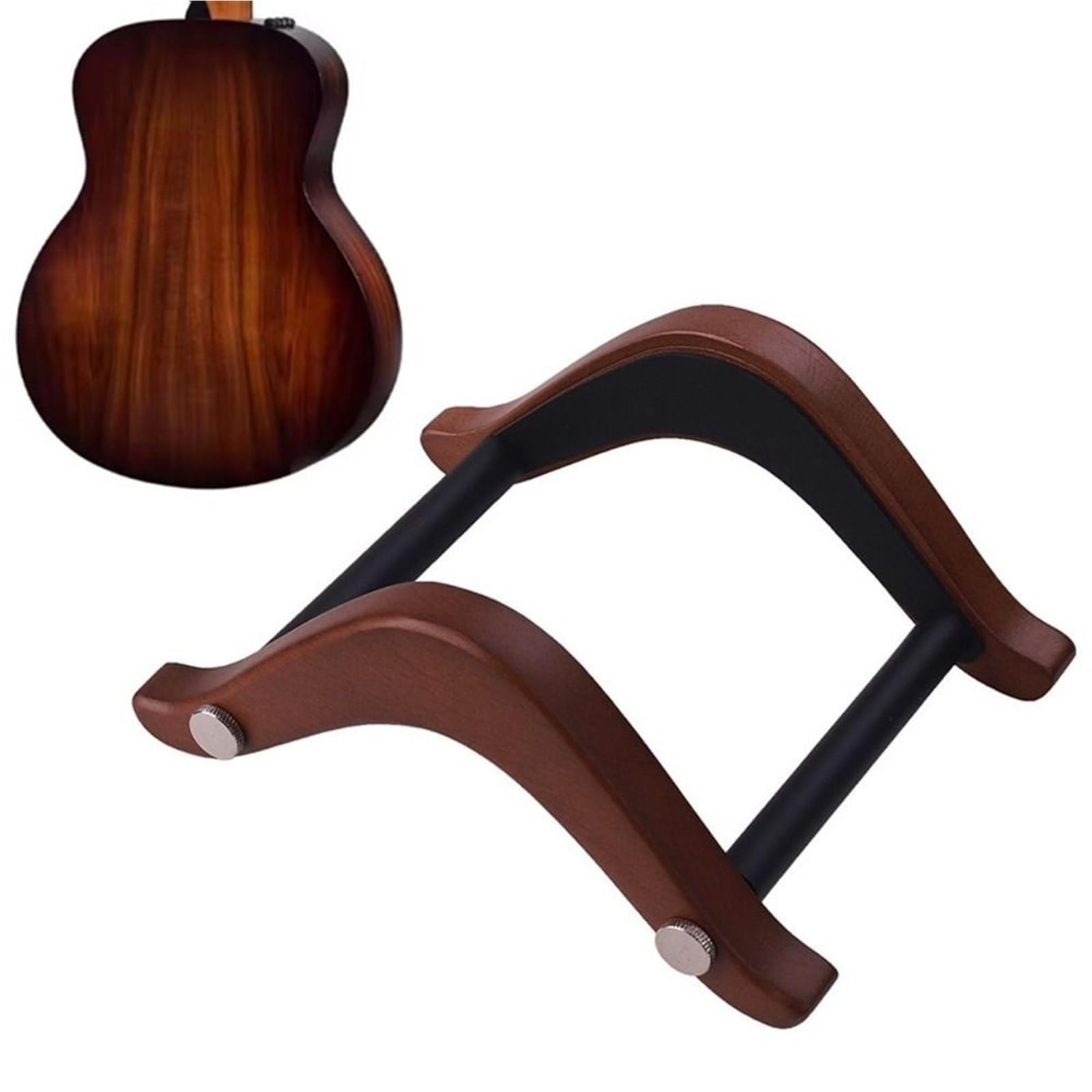 supporto chitarra Wooden Guitar Display Holder Adjustable Width | Guitar Support Stand Protection Non Slip Ukuleles Bracket Universal