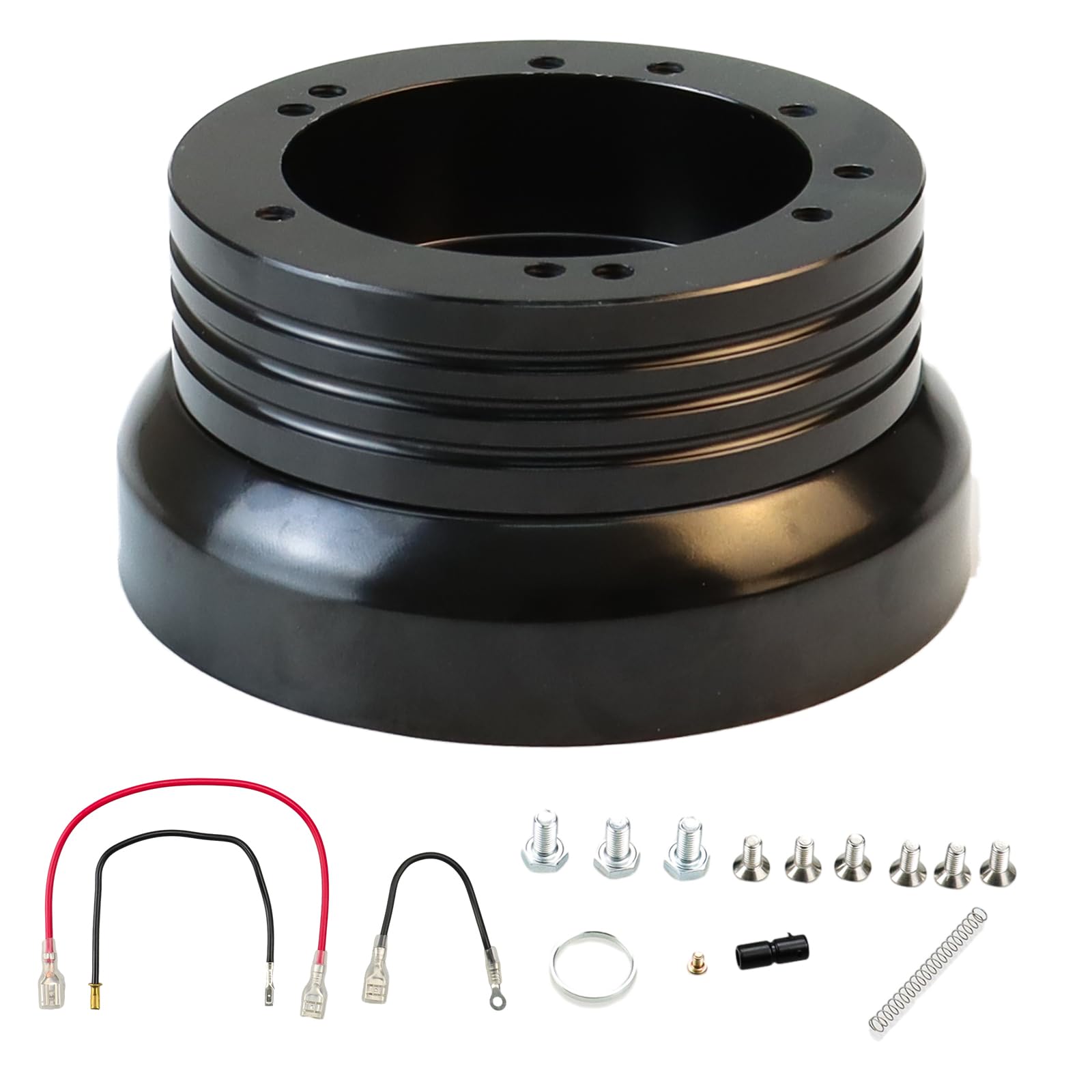 5 & 6 Hole Billet Steering Wheel Hub Adapter Compatible with Chevrolet Jeep Buick Pontiac Oldsmobile 1969-1994 Selected Model