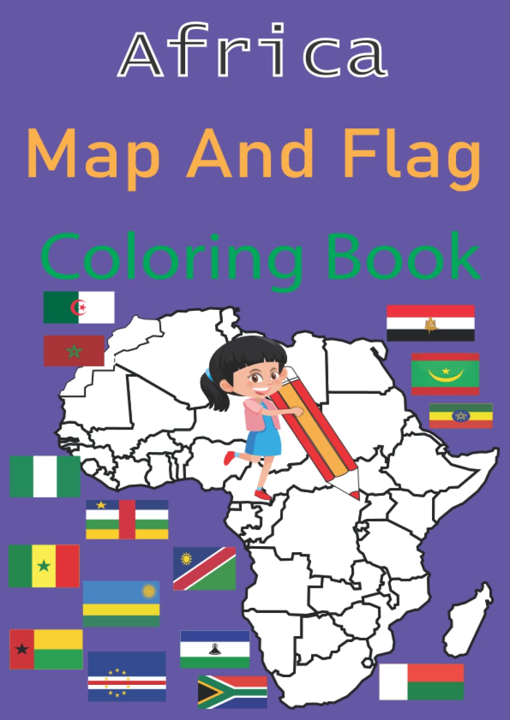 Buy Africa map and flag coloring book Learn All Countries of the