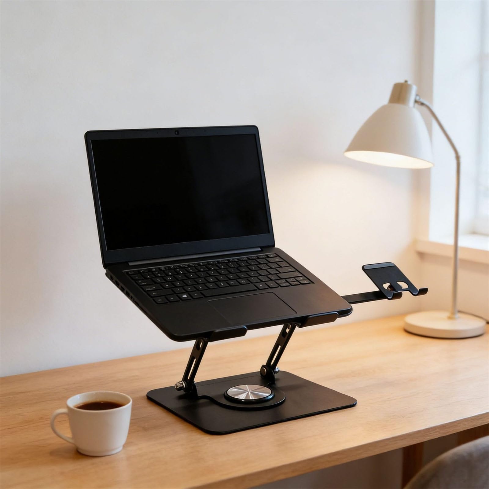 Supporto per notebook in alluminio con fori di raffreddamento migliorati e telaio robusto fino a 8 kg di capacità Supporto ergonomico per laptop