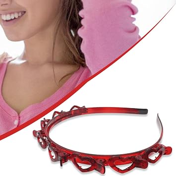 Headband with Clip, Curly Hair Headband | Hairstyle Curly Headband Clip | Teeth Comb Hair Hoop Headband with Clip for Adults, Men, Women, Girls