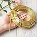 PandaHall 82 Feet Aluminum Wire 9 Gauge Flexible Metal Craft Wire for DIY Manual Arts Jewelry Making (Gold)