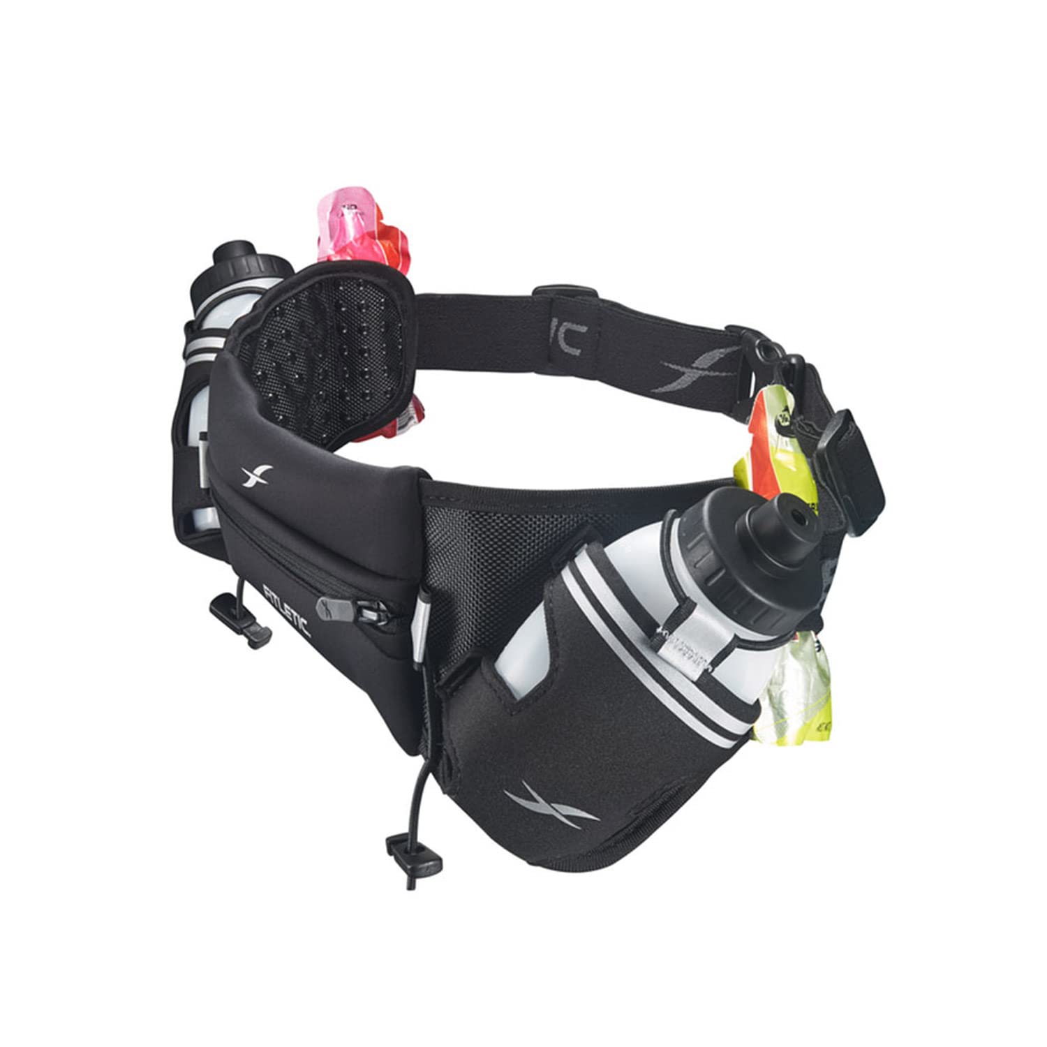 Fitletic® | Hydra 16 | Laufgürtel mit Trinkflaschen | 2X 250ml | Laufgürtel, Trinkgürtel, Lauftasche, Laufgürtel, Hüfttasche zum Joggen, Laufen, Walken, Marathon